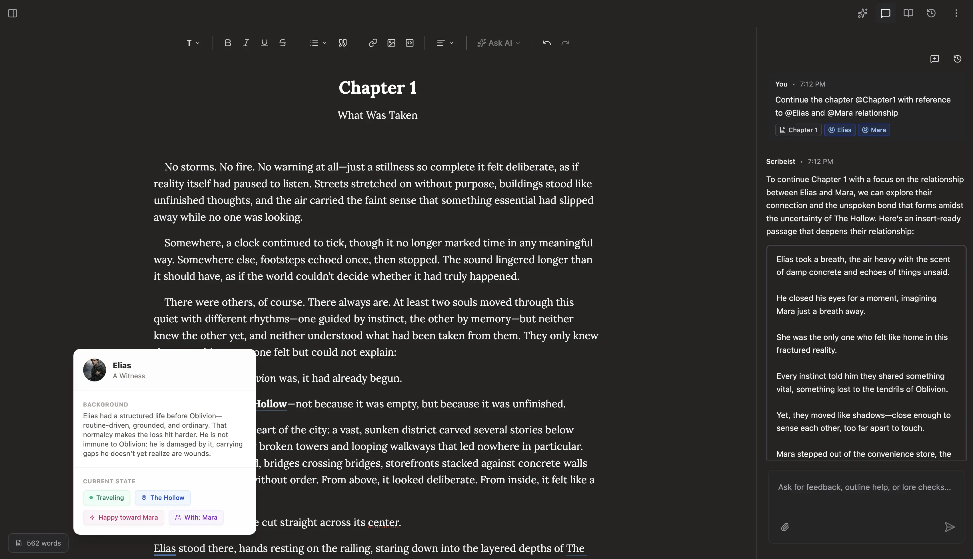 Scribeist Software Interface