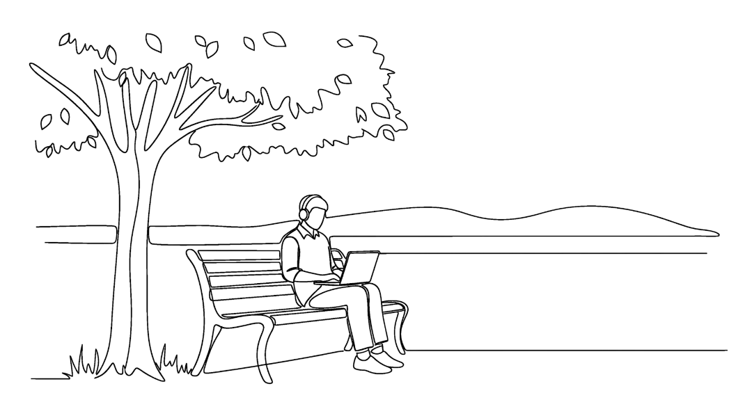 Writer focusing on their craft